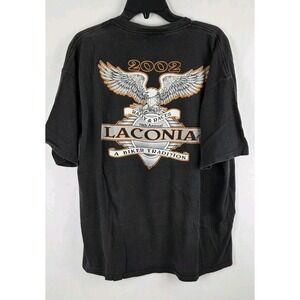 Vtg 2002 Laconia NH Bike Rally & Races T-Shirt XL Biker Motorcycle